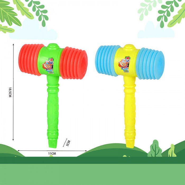 Молоточок F -168 (600/2) 2 кольори, пискавка, свисток, у сітці