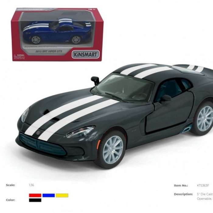 Модель легкова SRT VIPER GTS (2013) 5'' KT5363FW метал.інерц.відкр.дв.4кол.кор./96/