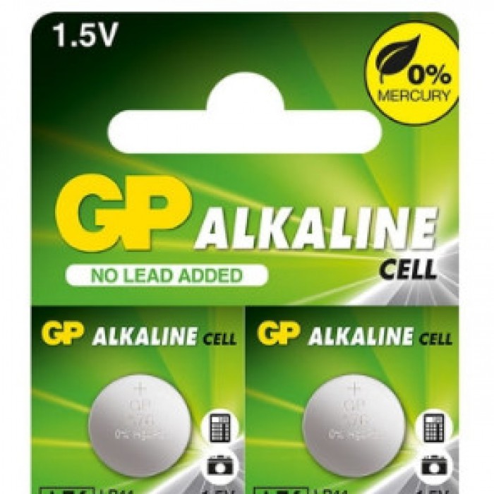 (замовляти по 10 шт)Батарейки GP Alkaline 1.5V A76F-U10 Дискові Літієві 10 шт.